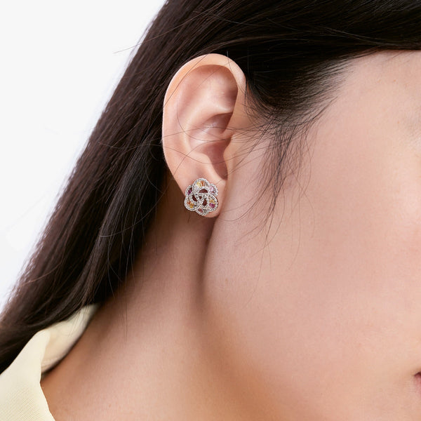 [Clover Jewelrys]Exquisitos Pendientes Diarios con Forma de Flor