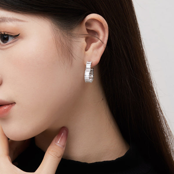 [Clover Jewelrys]Pendientes Corazón Radiante Calado