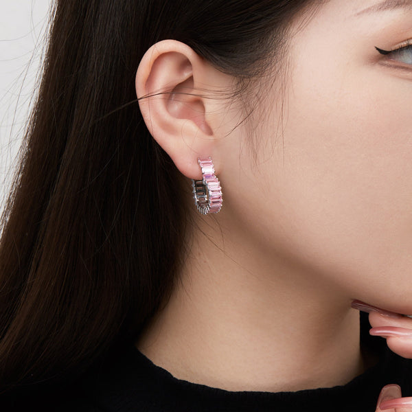 [Clover Jewelrys]Pendientes Corazón Radiante Calado