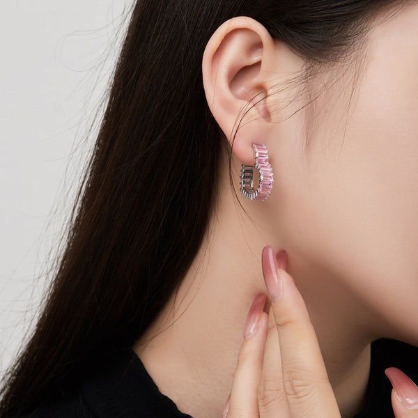 [Clover Jewelrys]Pendientes Corazón Radiante Calado