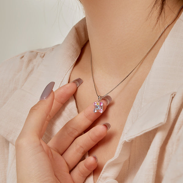 [Clover Joyas]Precioso collar multicolor