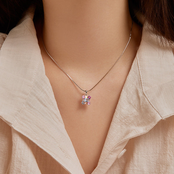 [Clover Joyas]Precioso collar multicolor