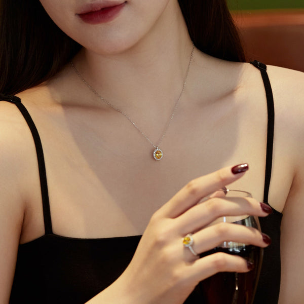 [Clover Jewelrys]Pendientes diarios delicados de corte ovalado único