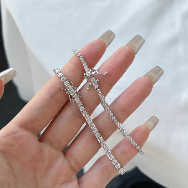 [Clover Jewelrys]Pulsera diaria deslumbrante de corte redondo exquisito