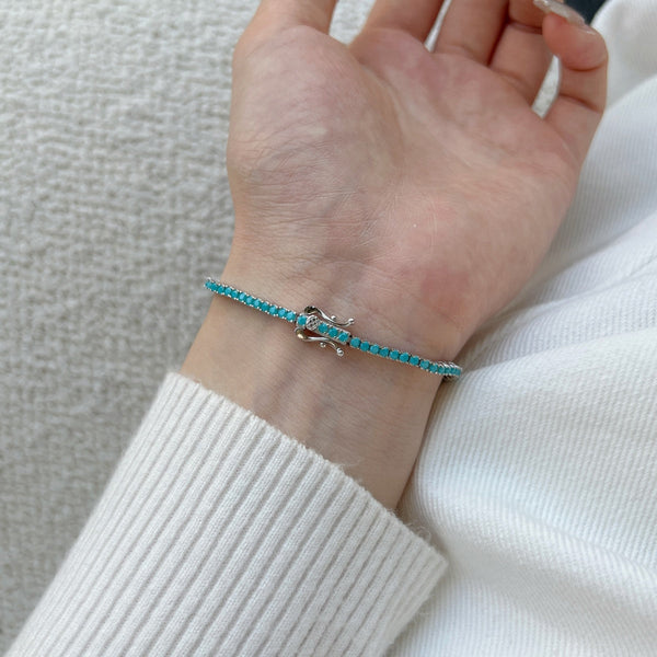 [Clover Jewelrys]Pulsera diaria deslumbrante de corte redondo exquisito