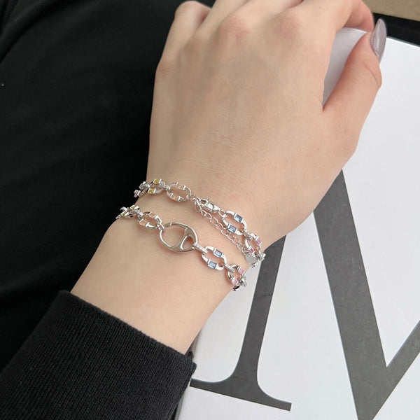 [Clover Jewelrys]Pulsera diaria deslumbrante y colorida