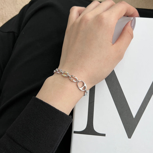 [Clover Jewelrys]Pulsera diaria deslumbrante y colorida