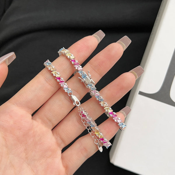 [Clover Jewelrys]Pulsera de Fiesta Multi Corte Ornada y Brillante