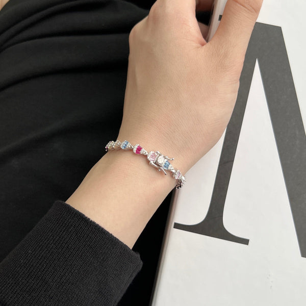 [Clover Jewelrys]Pulsera diaria con forma de gota de agua radiante