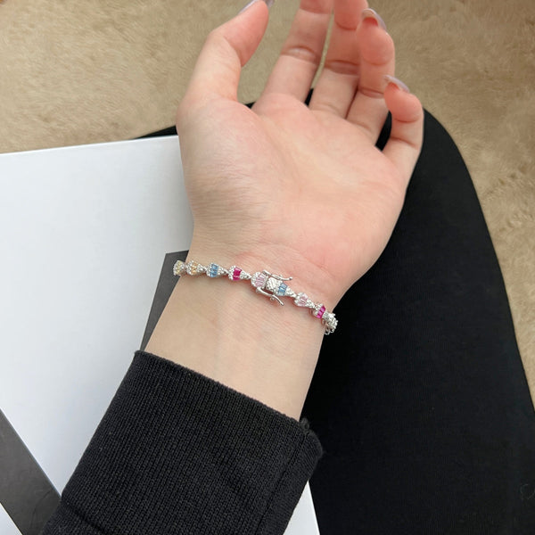 [Clover Jewelrys]Pulsera diaria con forma de gota de agua radiante
