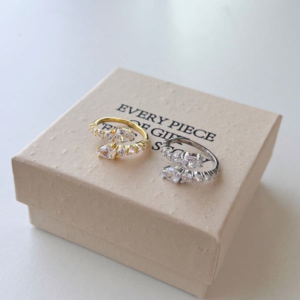 [Clover Jewelrys]Anillo Diario Delicado en Forma de Serpiente Vibrante