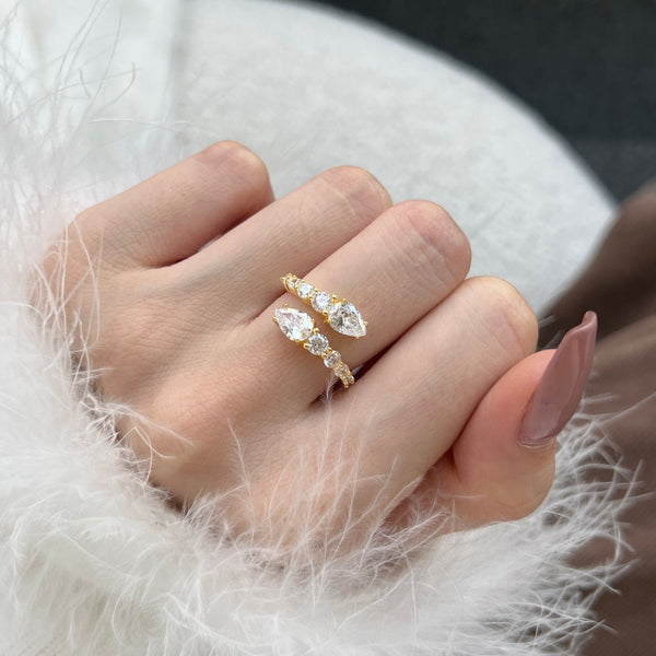 [Clover Jewelrys]Anillo Diario Delicado en Forma de Serpiente Vibrante