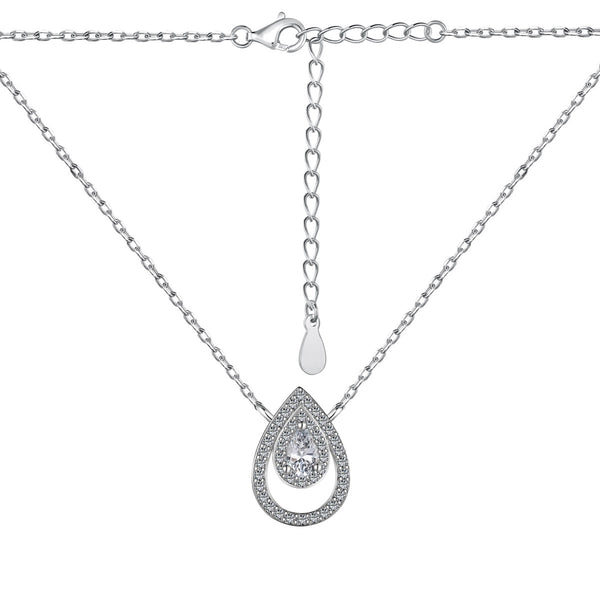 [Clover Jewelrys]Collar con circonita talla pera brillante