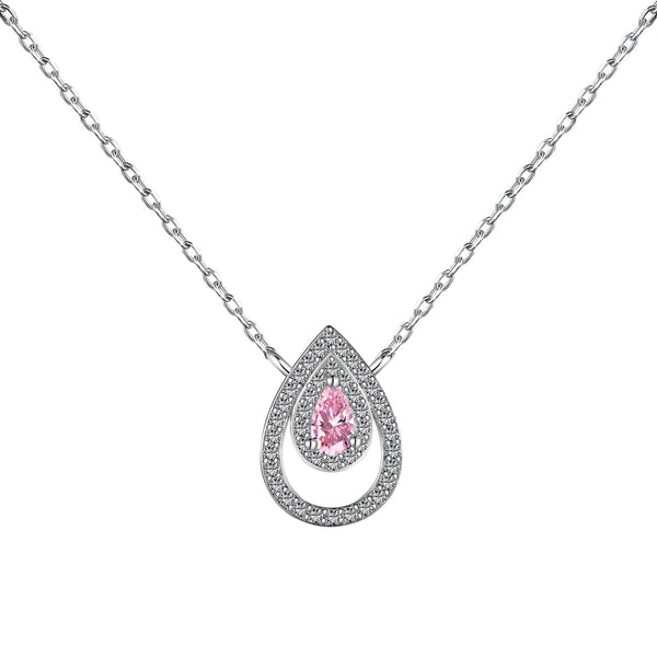 [Clover Jewelrys]Collar con circonita talla pera brillante