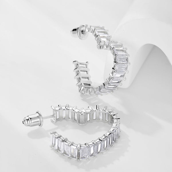 [Clover Jewelrys]Pendientes Corazón Radiante Calado