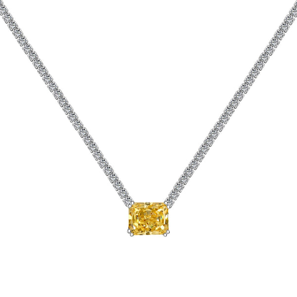 [Clover Jewelrys]4.0 Carat Elegant Radiant Cut Necklace
