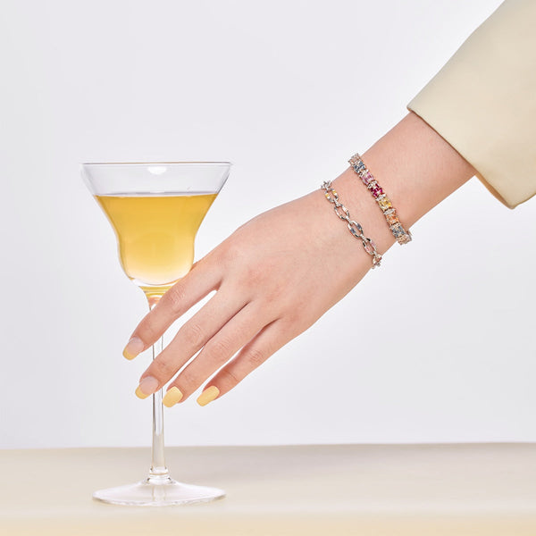 [Clover Jewelrys]Pulsera diaria deslumbrante y colorida