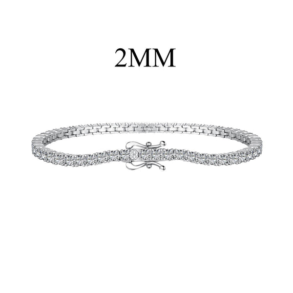 [Clover Jewelrys]Pulsera diaria deslumbrante de corte redondo exquisito