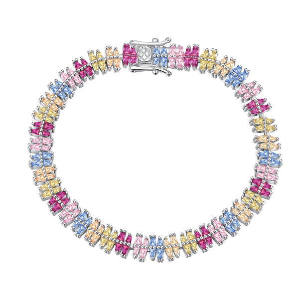[Clover Jewelrys]Pulsera de Fiesta Multicorte Brillante y Exquisita