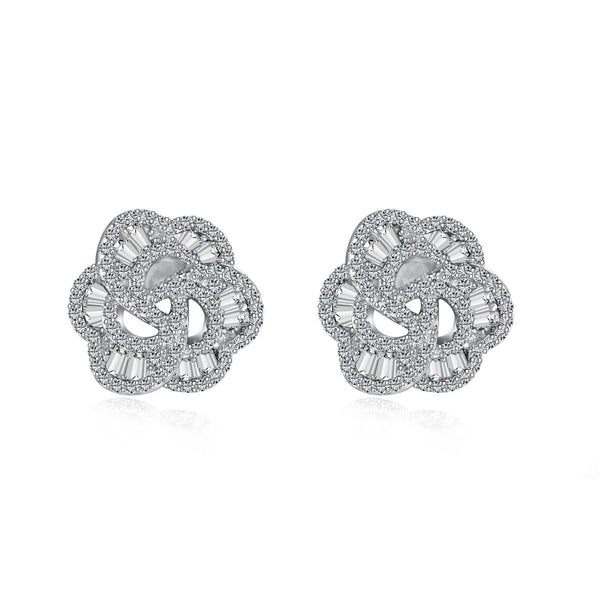 [Clover Jewelrys]Exquisitos Pendientes Diarios con Forma de Flor