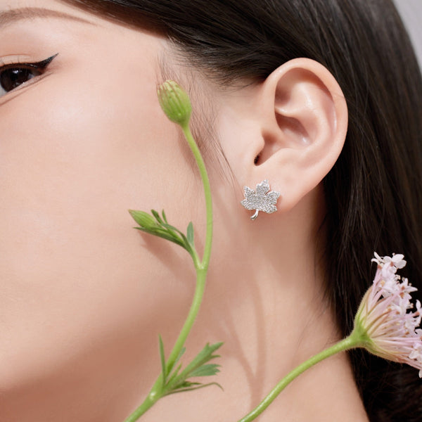 [Clover Jewelrys]Pendientes Exquisitos con Diseño de Hoja de Arce