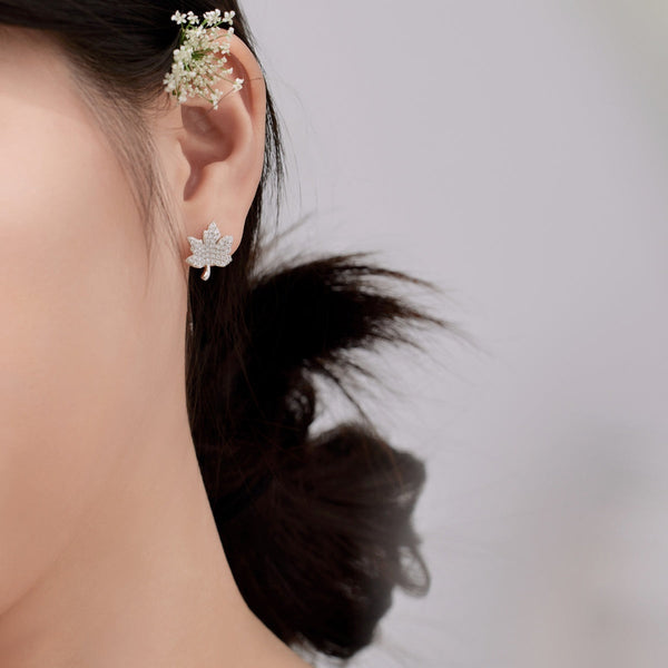 [Clover Jewelrys]Pendientes Exquisitos con Diseño de Hoja de Arce