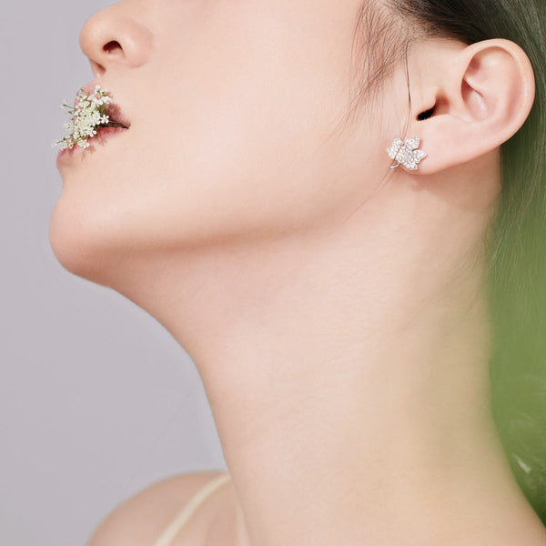 [Clover Jewelrys]Pendientes Exquisitos con Diseño de Hoja de Arce