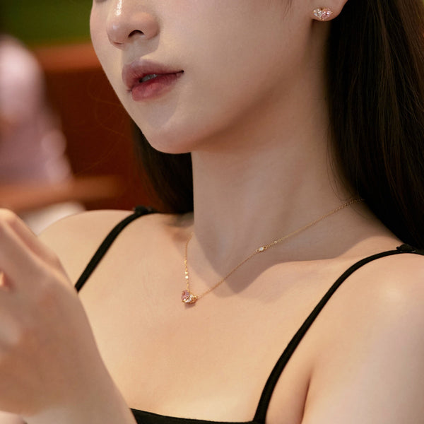 [Clover Jewelrys]Pendientes de amante con corte de corazón elegantes y deslumbrantes