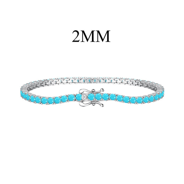 [Clover Jewelrys]Pulsera diaria deslumbrante de corte redondo exquisito