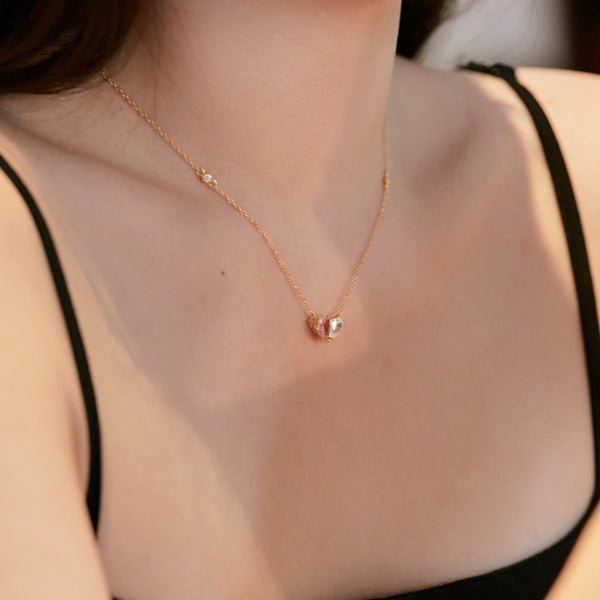 [Clover Jewelrys]Collar Único con Forma de Corazón