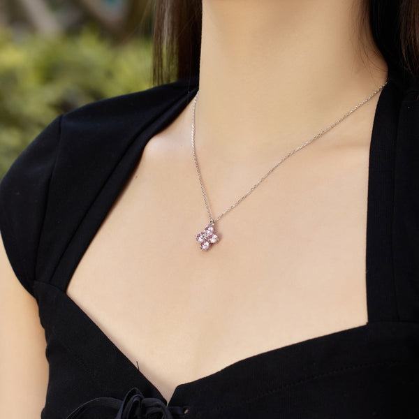 [Clover Jewelrys]Collar de Trébol de Cuatro Hojas y Estrella de Ocho Puntas