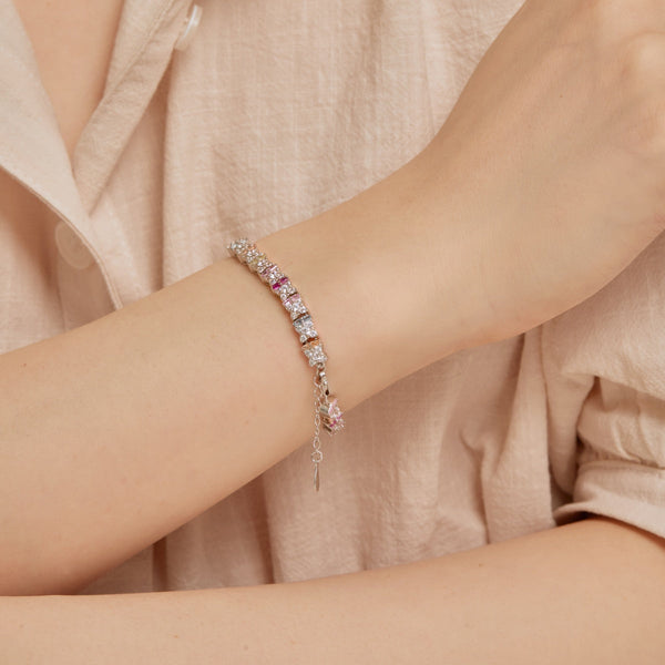 [Clover Jewelrys]Pulsera diaria única con forma de flor colorida