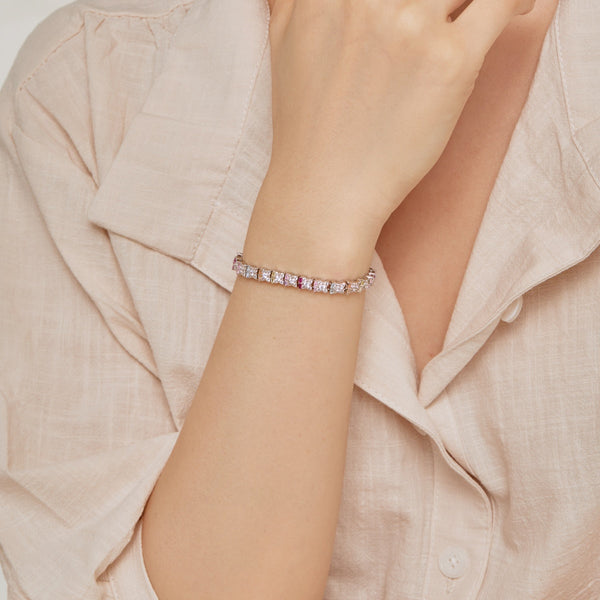 [Clover Jewelrys]Pulsera diaria única con forma de flor colorida