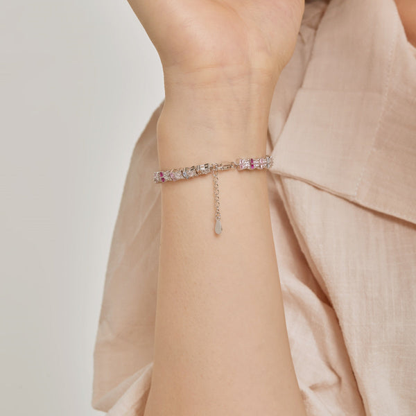 [Clover Jewelrys]Pulsera diaria única con forma de flor colorida