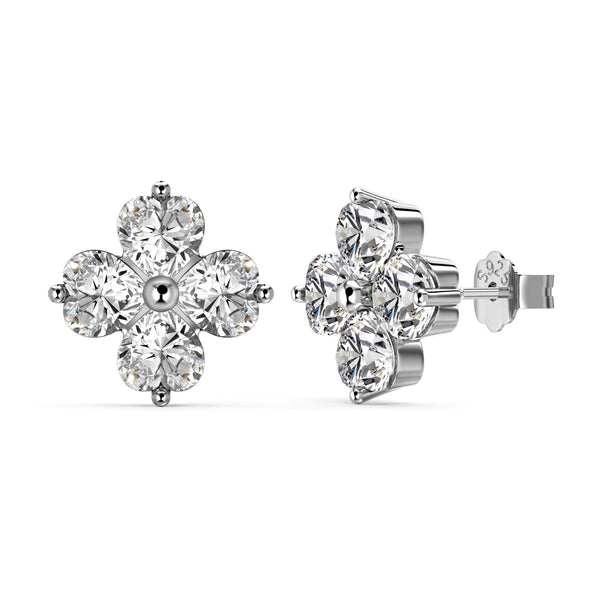 [Clover Jewelrys]Pendientes de bola trébol de cuatro hojas