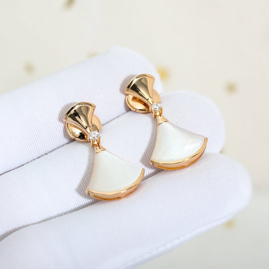 [Kincade Jewelrys]DREAM MOP PINK GOLD EARRINGS