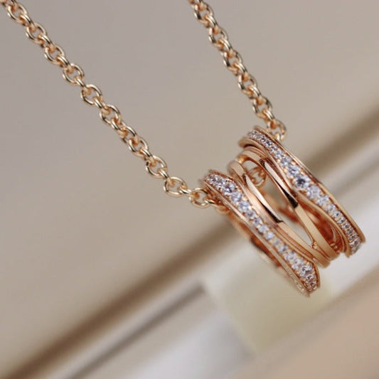 [Kincade Jewelrys]ZERO 1 PINK GOLD NECKLACE