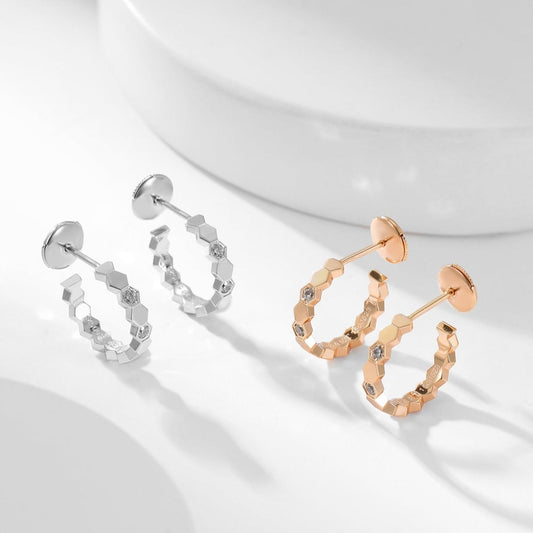 [Kincade Jewelrys]BEE LOVE DIAMOND HOOP EARRINGS