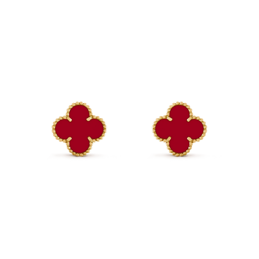 [Kincade Jewelrys]CLOVER MEDIUM 1 MOTIFS CARNELIAN  EARRINGS
