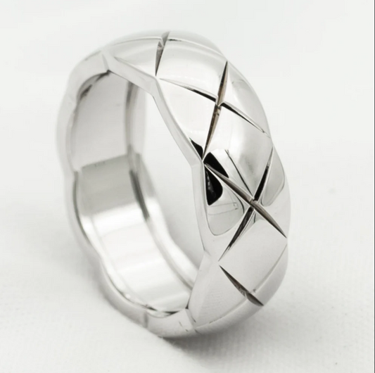 [Kincade Jewelrys]CRUSH RING 6.8MM SILVER