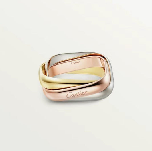 [Kincade Jewelrys]TRINITY RING GOLD PINK GOLD SILVER