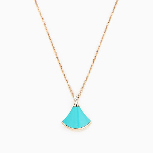 [Kincade Jewelrys]DREAM NECKLACE TURQUOISE PINK GOLD