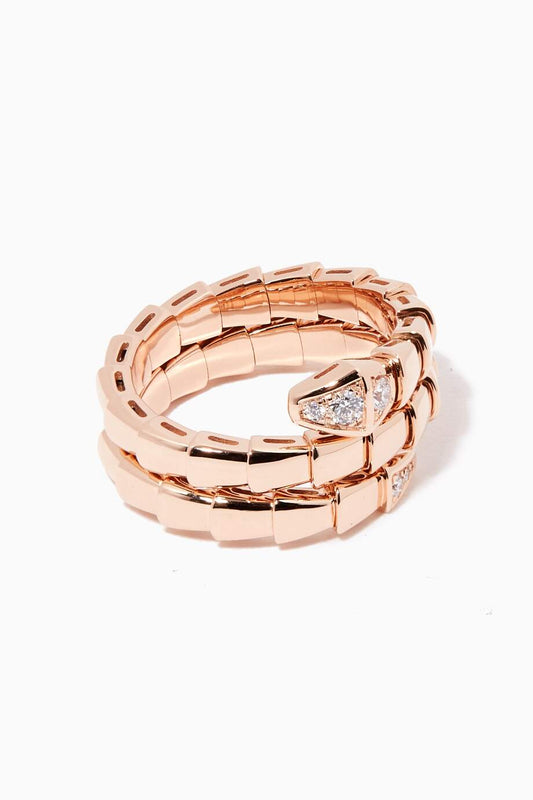 [Kincade Jewelrys]SERPENTS DOUBLE ROW DIAMOND RING