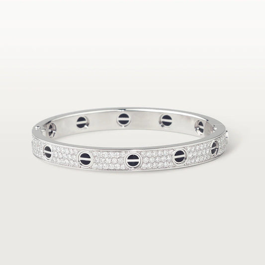 [Kincade Jewelrys]LOVE BRACELET 6.1MM DIAMOND-PAVED CERAMIC