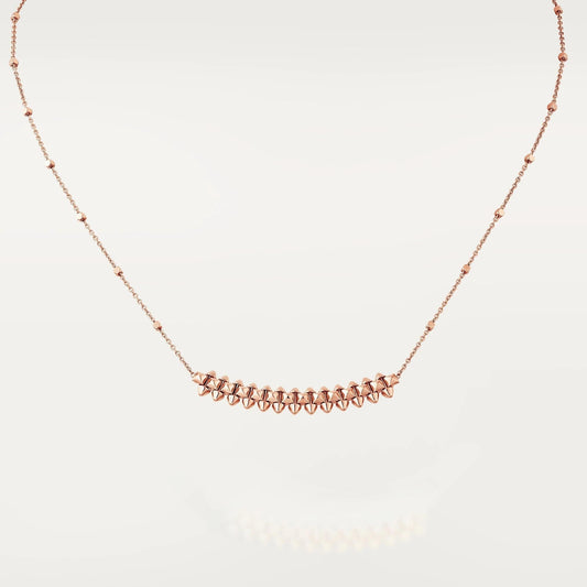 [Kincade Jewelrys]CLASH PINK GOLD NECKLACE