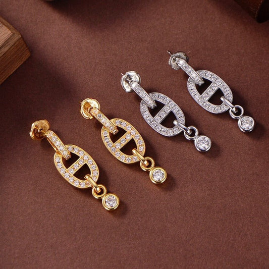 [Kincade Jewelrys]HM CHAINE DIAMOND EARRINGS