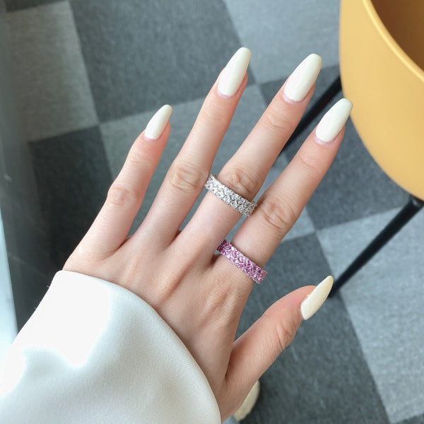 [Clover Jewelrys]Anillo Brillante Corazón Completo
