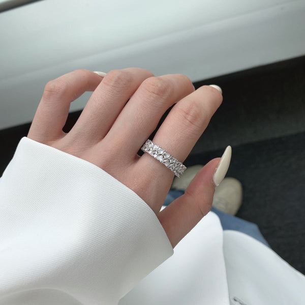 [Clover Jewelrys]Anillo Brillante Corazón Completo