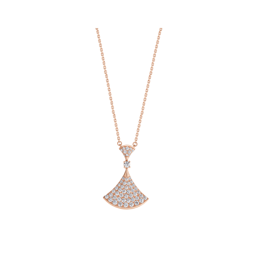 [Kincade Jewelrys]DREAM NECKLACE PINK GOLD FULL DIAMOND
