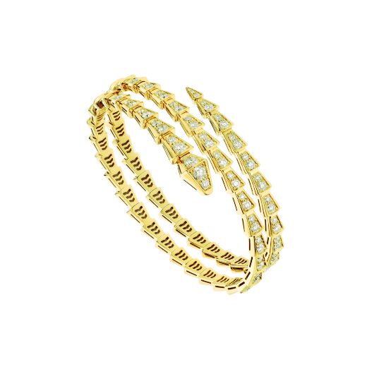 [Kincade Jewelrys]SERPENTI BRACELET GOLD DIAMOND DOUBLE ROW